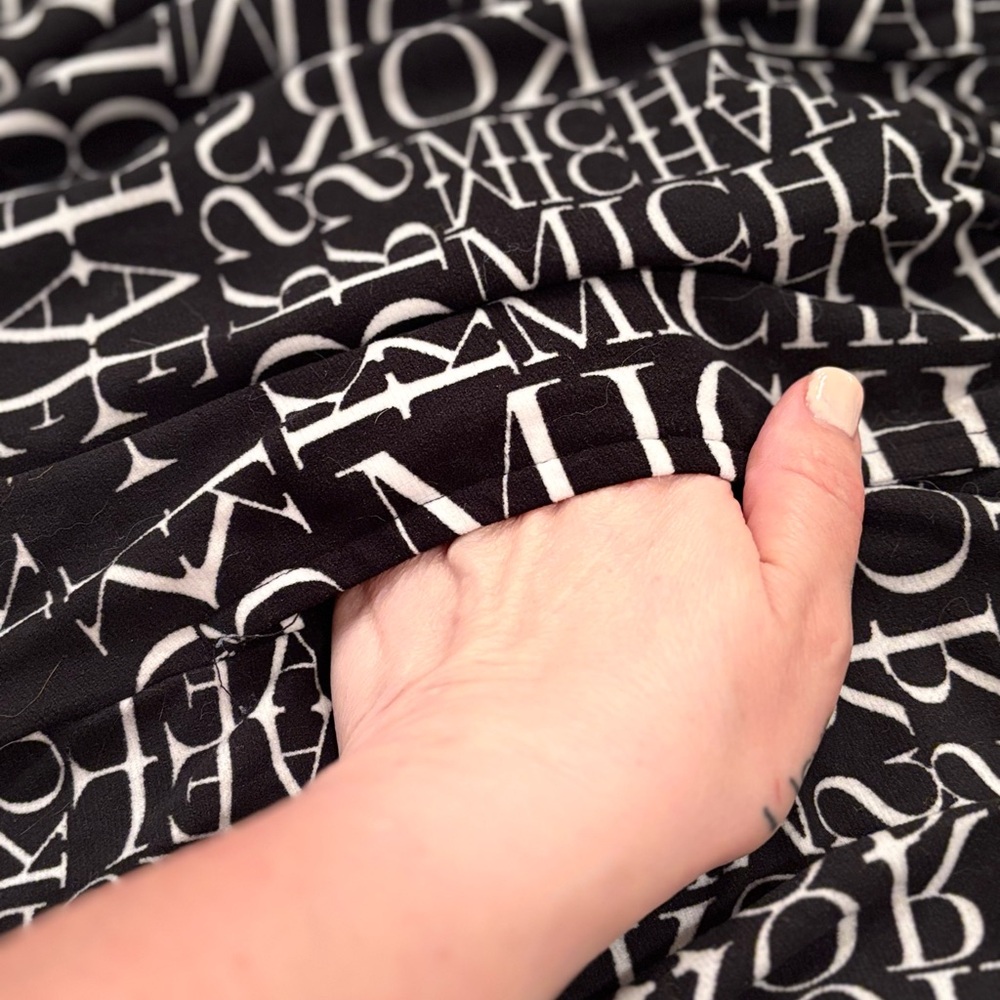 Michael Kors Men’s Black and White Logo Pajama Pants - Picture 5 of 5